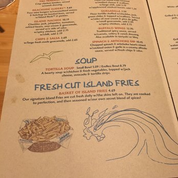 Islands Restaurant - Menu - Sports Bars Near Me - Irvine, California