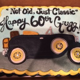 Excellent Ford Model A cake bought for my 60th by my daughter and family. Very moist chocolate cake one of best I have had in 60 years :)