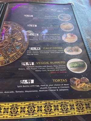Menu photo 2 El Chicano Restaurant Willits, CA