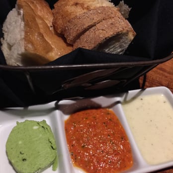Different Pointe of View - Bread Basket with butter and dips - New American Near Me - Phoenix, Arizona