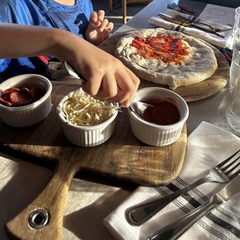Cucina enoteca Del Mar - Kids pepperoni pizza - make your own! - Italian Near Me - Del Mar, California Cucina enoteca Del Mar - Kids pepperoni pizza - make your own! - Italian Near Me - Del Mar, California