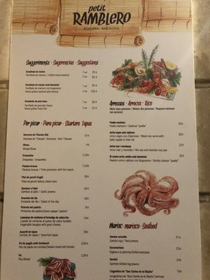Menu photo 3 Petit Ramblero Barcelona, B