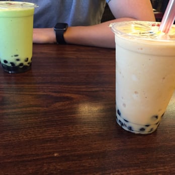 Dao's Tai Pan's - Apple boba (left) and mango boba (right) - Vietnamese Near Me - Tucson, Arizona