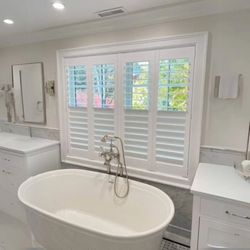 The Shutter Company - A recent bathroom remodel in Darien, CT