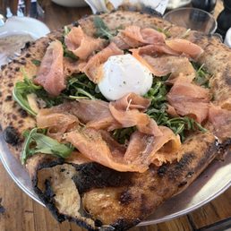 Smoked salmon pizza Smoked salmon pizza