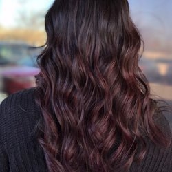All Glam'd Up Hair Salon - First session of burgundy ombré