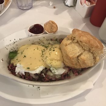 The Buttered Biscuit - Corned beef hash w/ Swiss cheese, asparagus, poached eggs, Hollandaise sauce, and a biscuit! - New American Near Me - Bradley Beach, New Jersey The Buttered Biscuit - Corned beef hash w/ Swiss cheese, asparagus, poached eggs, Hollandaise sauce, and a biscuit! - New American Near Me - Bradley Beach, New Jersey
