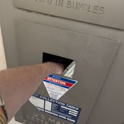 US Post Office - Poorly maintained and completely insecure. USPS lobby Dropbox