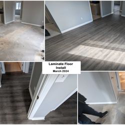 Green Jobs Galore - apartment laminate floor install