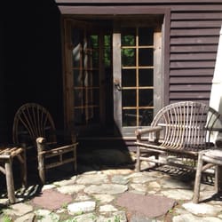 Blue Hills Farm Tent and Breakfast - Sitting area outside the tent.