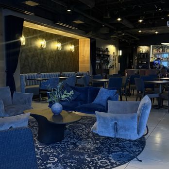 Blu Violet Rooftop Bar - Table near the window view - Tapas/Small Plates Near Me - Providence, Rhode Island