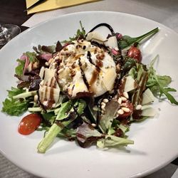 La Tavola Calda - Margharita salad with a fresh chunk of Mozzerella on top. Yum!