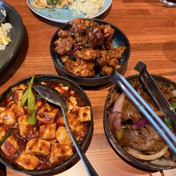Peter Chang Gaithersburg - Chili Oil Mapo Tofu and Mongolian Beef w. Scallions & Onion and Sichuan Popcorn Chicken - Chinese Near Me - Gaithersburg, Maryland Peter Chang Gaithersburg - Chili Oil Mapo Tofu and Mongolian Beef w. Scallions & Onion and Sichuan Popcorn Chicken - Chinese Near Me - Gaithersburg, Maryland