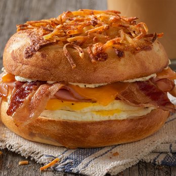 Einstein Bros. Bagels - a bacon and egg sandwich - Breakfast & Brunch Near Me - Galloway, New Jersey Einstein Bros. Bagels - a bacon and egg sandwich - Breakfast & Brunch Near Me - Galloway, New Jersey