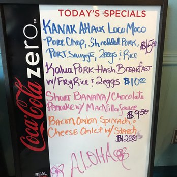 808 Grindz Cafe - Special for the day.. - Cafes Near Me - Lahaina, Hawaii