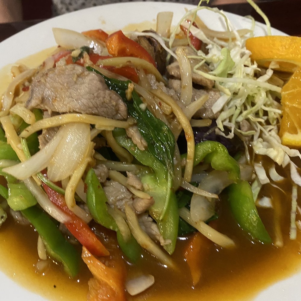 Pad eggplant - my wife loved it, great for veggie cravings
