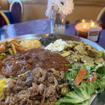 Cafe Ibex - Lamb combo - Ethiopian Near Me - Seattle, Washington