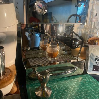 Boxx Coffee Roasters - Making a great cup of espresso at home with the beans I got there, THANKS DARINA for the suggestion!! - Coffee Roasteries Near Me - Los Angeles, California