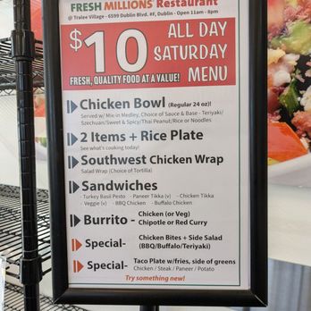 Fresh Millions Restaurant - Menu - Sandwiches Near Me - Dublin, California