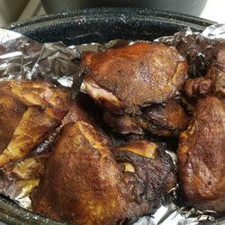 Just like I like my Thighs, JUICY,THICK AND GOLDEN BROWN! Smoked to perfection!!