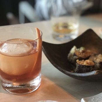 Sake No Hana - The smoky plum negroni and fried eggplant - Japanese Near Me - London, XGL Sake No Hana - The smoky plum negroni and fried eggplant - Japanese Near Me - London, XGL