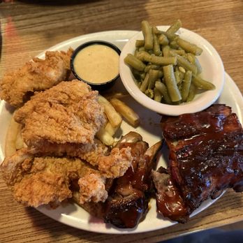 Logan's Roadhouse - Chicken Strip/Ribs Combo - American Near Me - Fayetteville, Arkansas Logan's Roadhouse - Chicken Strip/Ribs Combo - American Near Me - Fayetteville, Arkansas