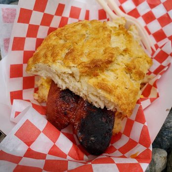 Biscuit Bitch - HOT LINKS WITH EGG ON A BISCUIT - Breakfast & Brunch Near Me - Seattle, Washington