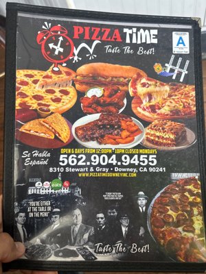 Menu photo 3 Pizza Time Downey, CA Menu photo 3 Pizza Time Downey, CA