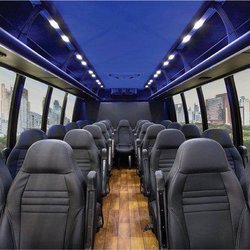 Legacy Limousine - 27 Passenger Shuttle Bus - interior