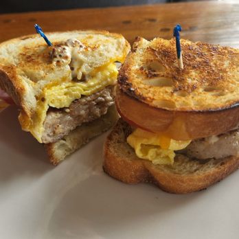Peace Arch City Cafe - Juicy, hot, delicious sausage egg tomato cheese breakfast sandwich. - Cafes Near Me - Blaine, Washington Peace Arch City Cafe - Juicy, hot, delicious sausage egg tomato cheese breakfast sandwich. - Cafes Near Me - Blaine, Washington