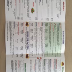 The menu
