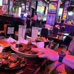 Lil' Salads, Brussel Sprouts, Wings & fries. all fantastic.