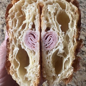 Deja Brew - Inside the ham and cheese croissant - Coffee & Tea Near Me - Parker, Colorado