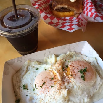 Biscuit Bitch - Top: Bitchwich Bottom: Easy bitch and the cold brew - Breakfast & Brunch Near Me - Seattle, Washington Biscuit Bitch - Top: Bitchwich Bottom: Easy bitch and the cold brew - Breakfast & Brunch Near Me - Seattle, Washington