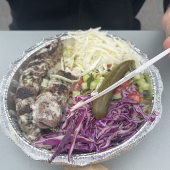 Olympita - Shish Kebab plate with salad - Food Trucks Near Me - Lacey, Washington