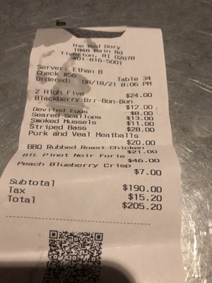 Menu photo 4 The Red Dory Tiverton, RI