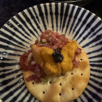 Grill Nine - Beef tartare w/ uni and caviar - Korean Near Me - Las Vegas, Nevada