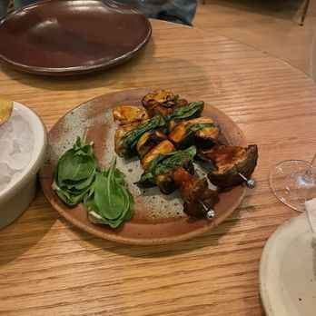 Little Saint - Mushroom skewers- delectable! - Vegan Near Me - Healdsburg, California