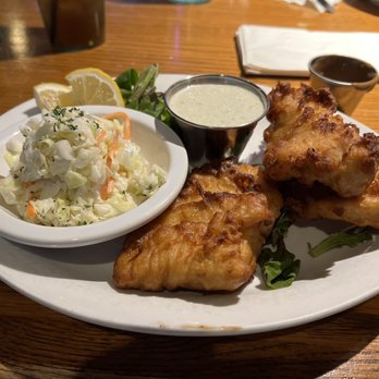 Buffalo Gap Saloon & Eatery - Another angle of the fish & chips - American Near Me - Portland, Oregon