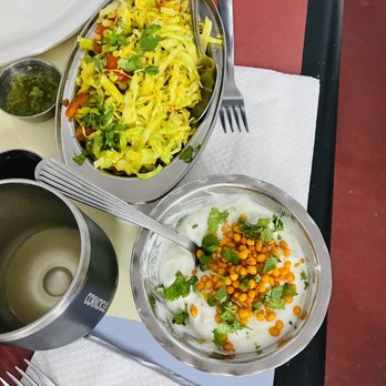 Ria's Indian Cafe - a plate of food and a bowl of soup - Indian Near Me - Columbus, Georgia