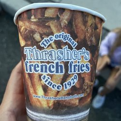 Thrasher's French Fries Boardwalk - Our empty container ... so good!