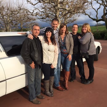 Silver Cloud Transportation - Outside the limo at a winery - Limos Near Me