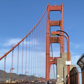 Fort Point - Stairs lead up to the Golden Gate Bridge - Landmarks & Historical Buildings Near Me - San Francisco, California