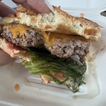 The Melt - Sad burger. Where's the jalapeño mix? - Burgers Near Me - Oakland, California The Melt - Sad burger. Where's the jalapeño mix? - Burgers Near Me - Oakland, California