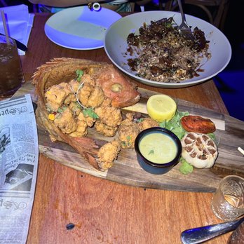 Lique Miami - Fried Florida Snapper - Mediterranean Near Me - North Miami Beach, Florida