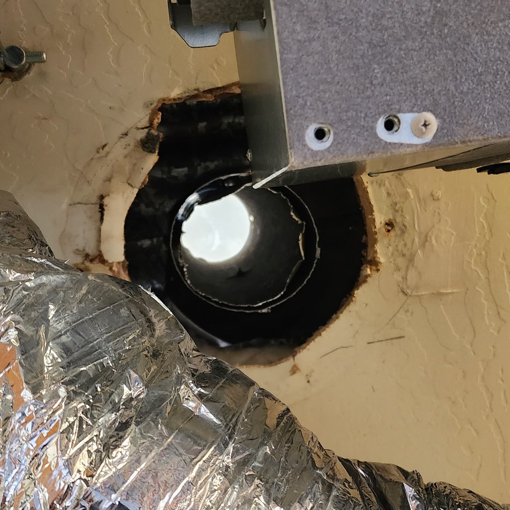 Air Dynamics - Hole in the roof from previous flue. - Heating & Air Conditioning/HVAC Near Me - Phoenix, Arizona Air Dynamics - Hole in the roof from previous flue. - Heating & Air Conditioning/HVAC Near Me - Phoenix, Arizona