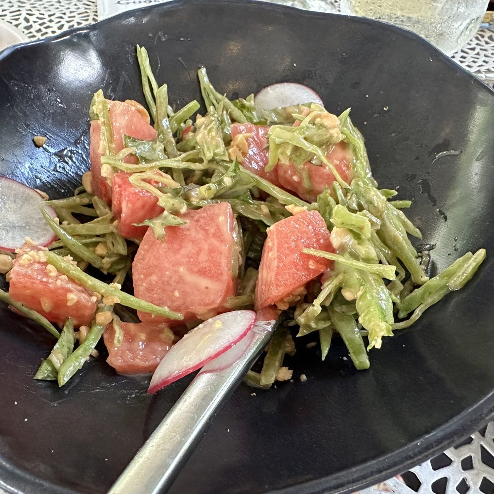 Goosefeather - Watermelon and shaved snow peas - Cantonese Near Me - Tarrytown, New York Goosefeather - Watermelon and shaved snow peas - Cantonese Near Me - Tarrytown, New York