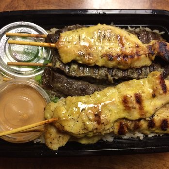 Bowl Thai - Half & Half Chicken and Beef Satay to-go - Thai Near Me - Gardena, California