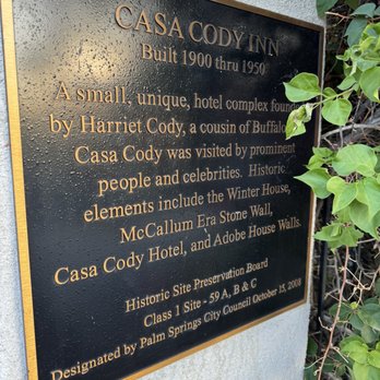 Casa Cody - Historical notes - Hotels Near Me - Palm Springs, California