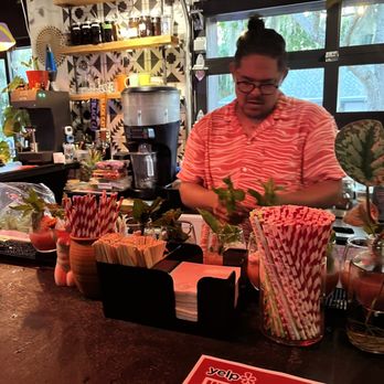 Wildcrafters - The fabulous bartender working his magic - Tea Rooms Near Me - Jacksonville, Florida Wildcrafters - The fabulous bartender working his magic - Tea Rooms Near Me - Jacksonville, Florida